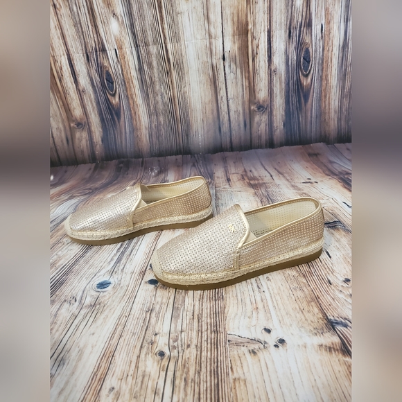 MICHAEL Michael Kors Women's Hastings Espadrille Slip-On Gold - Picture 8 of 10